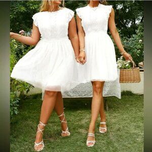 White Formal Dress by Simplee Plus